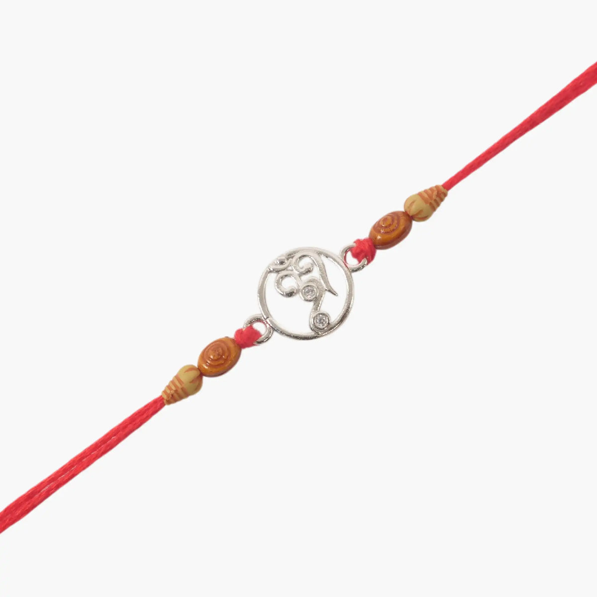 Twinklitz Om Symbol Sterling Silver Rakhi