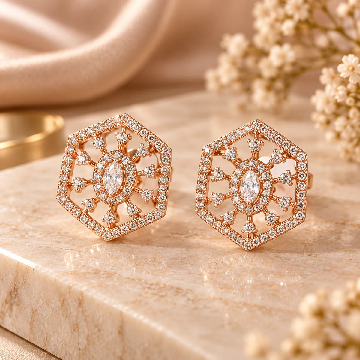 Zircon Stud Earrings