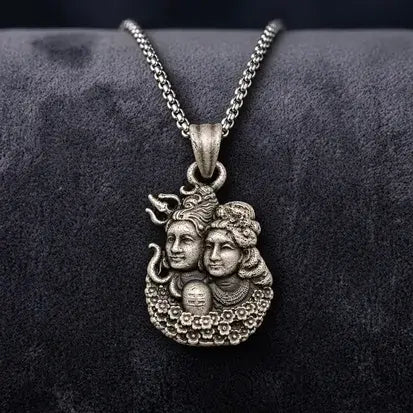 Shiva-Parvati Divine Couple Pendant