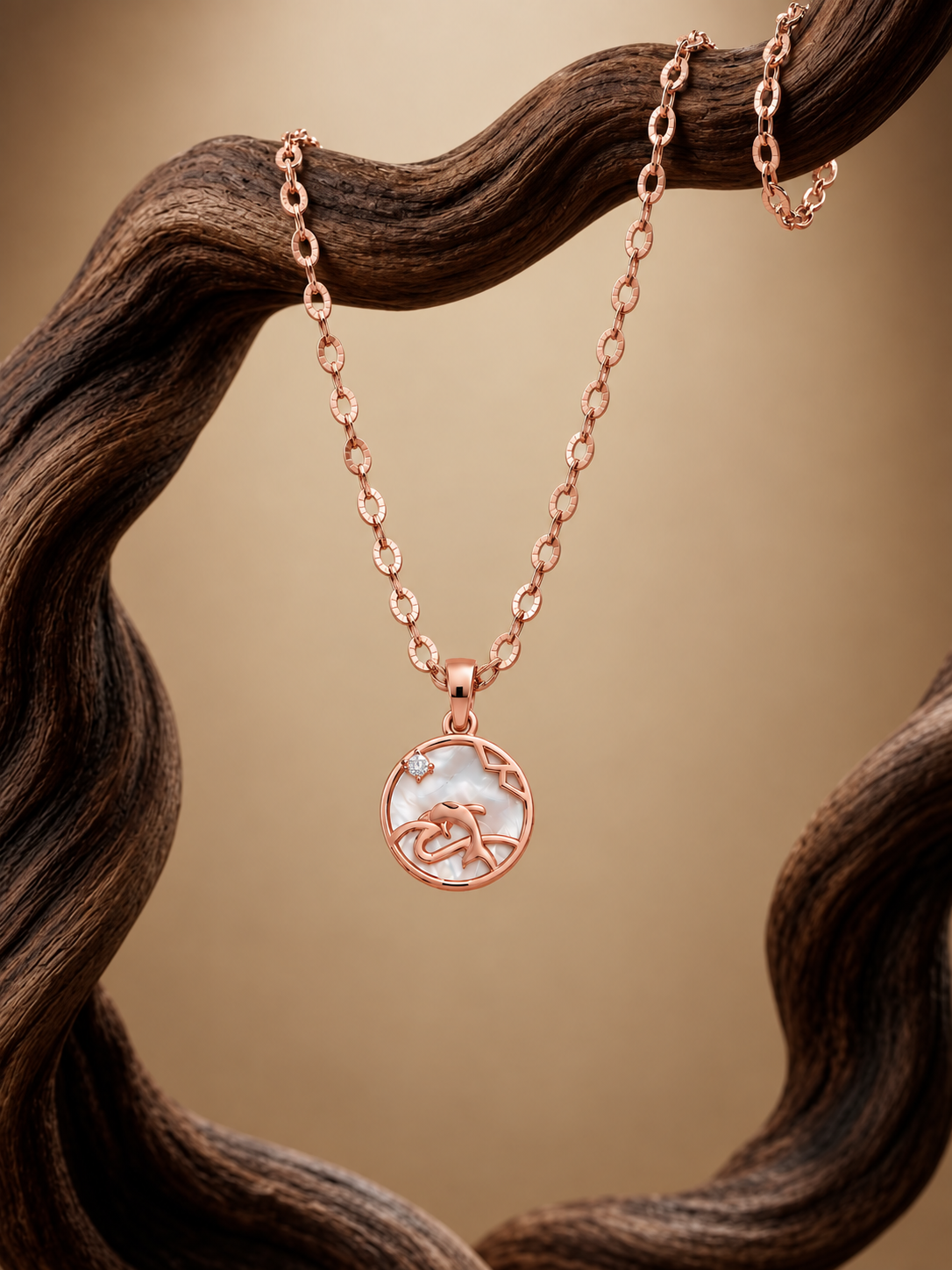 Floral Embrace Pendant Necklace