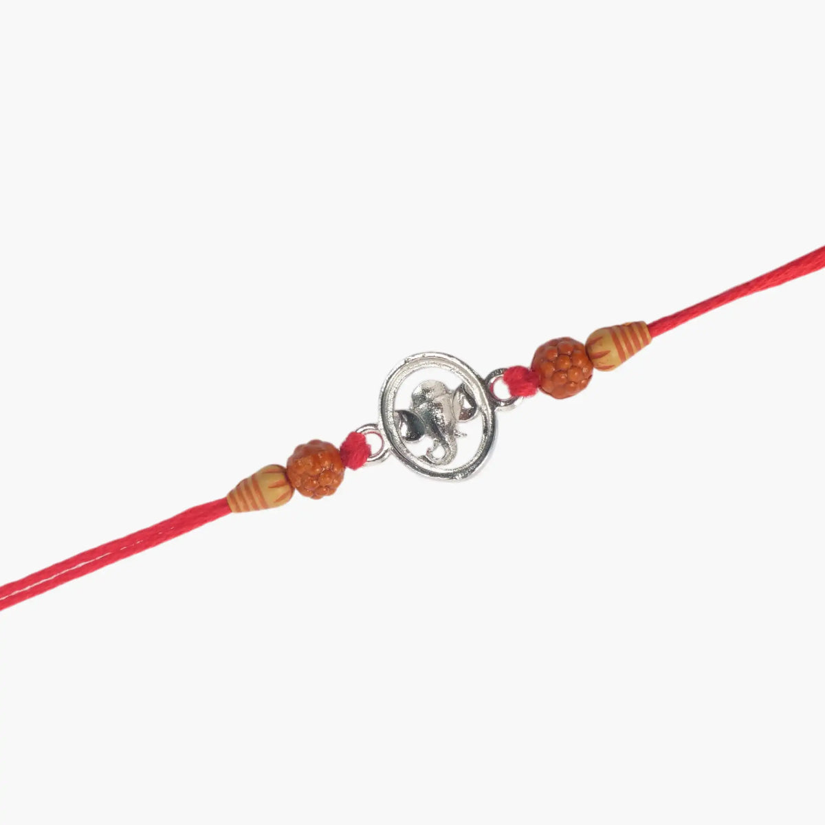 Twinklitz Ganpati Rudraksha Sterling Silver Rakhi