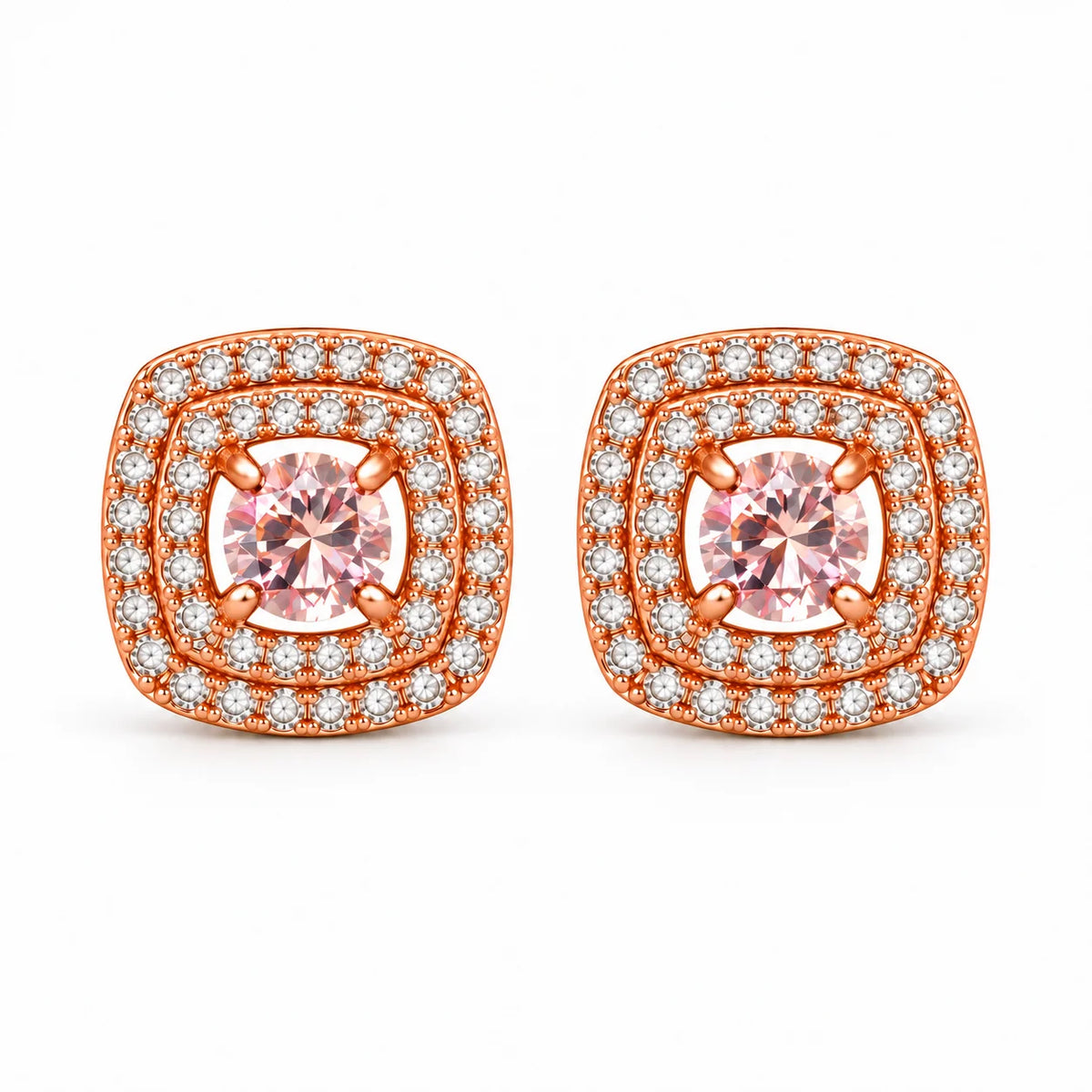 Pink Radiance Stud Earrings