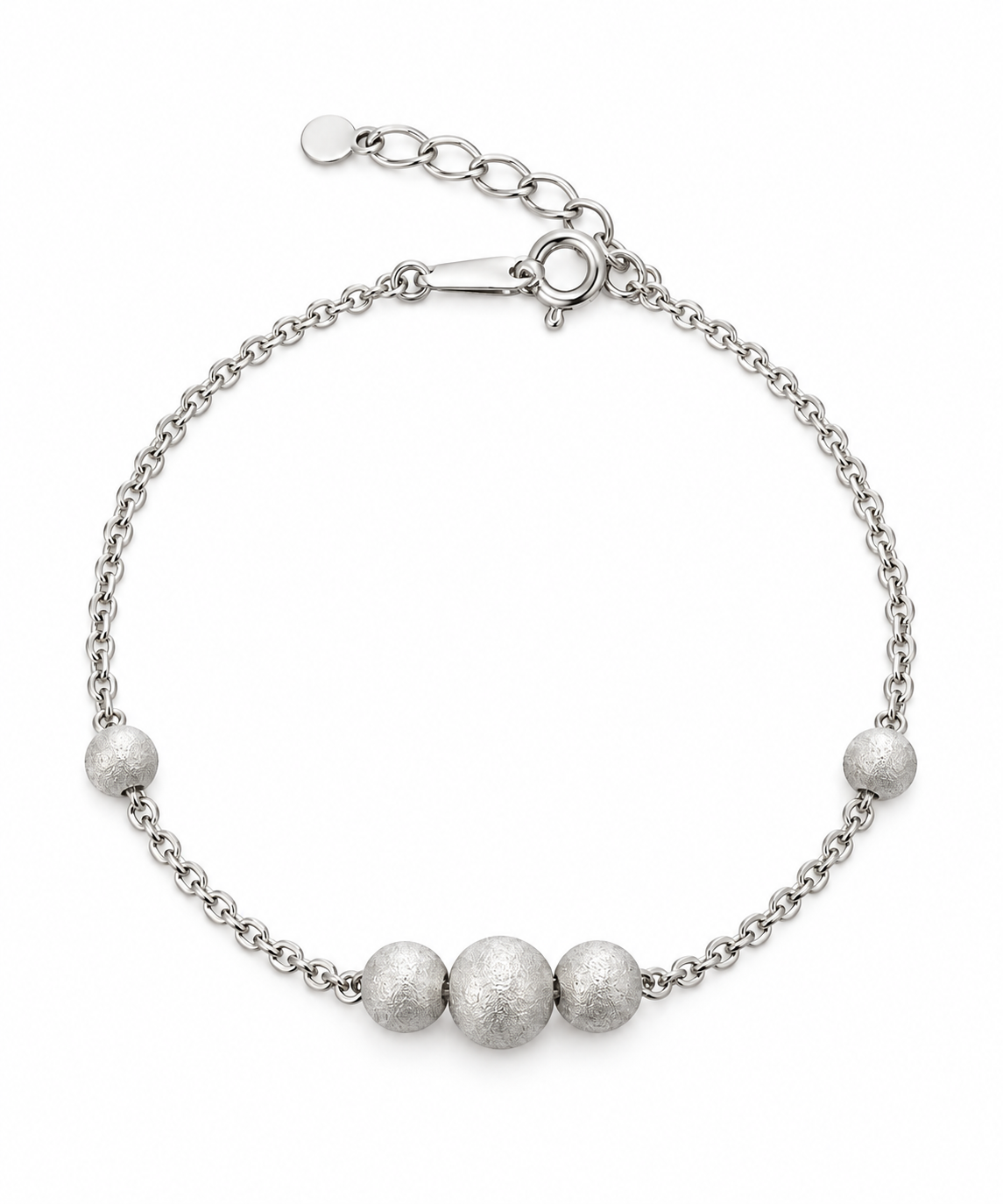 Frosted Bead Chain Bracelet