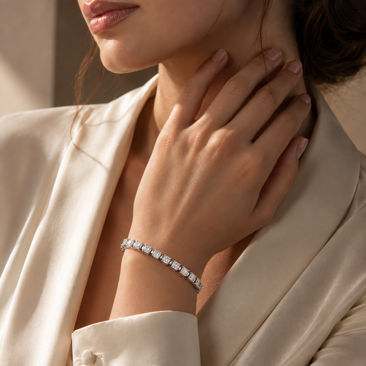Luminous Crystal Link Bracelet