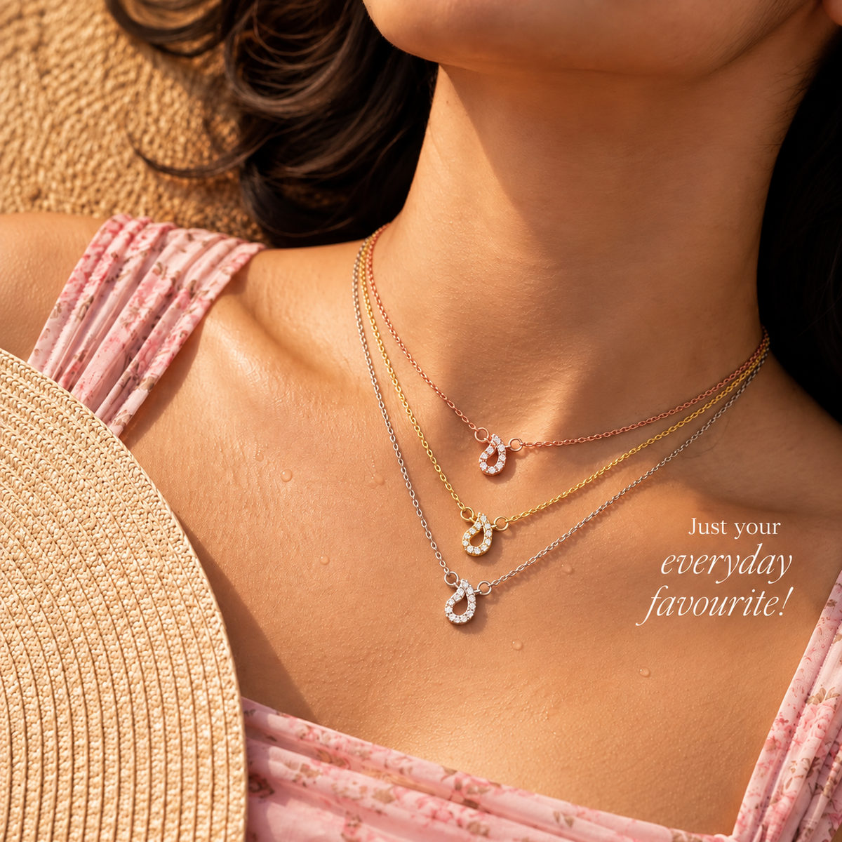 Three Tone Layered Necklace
