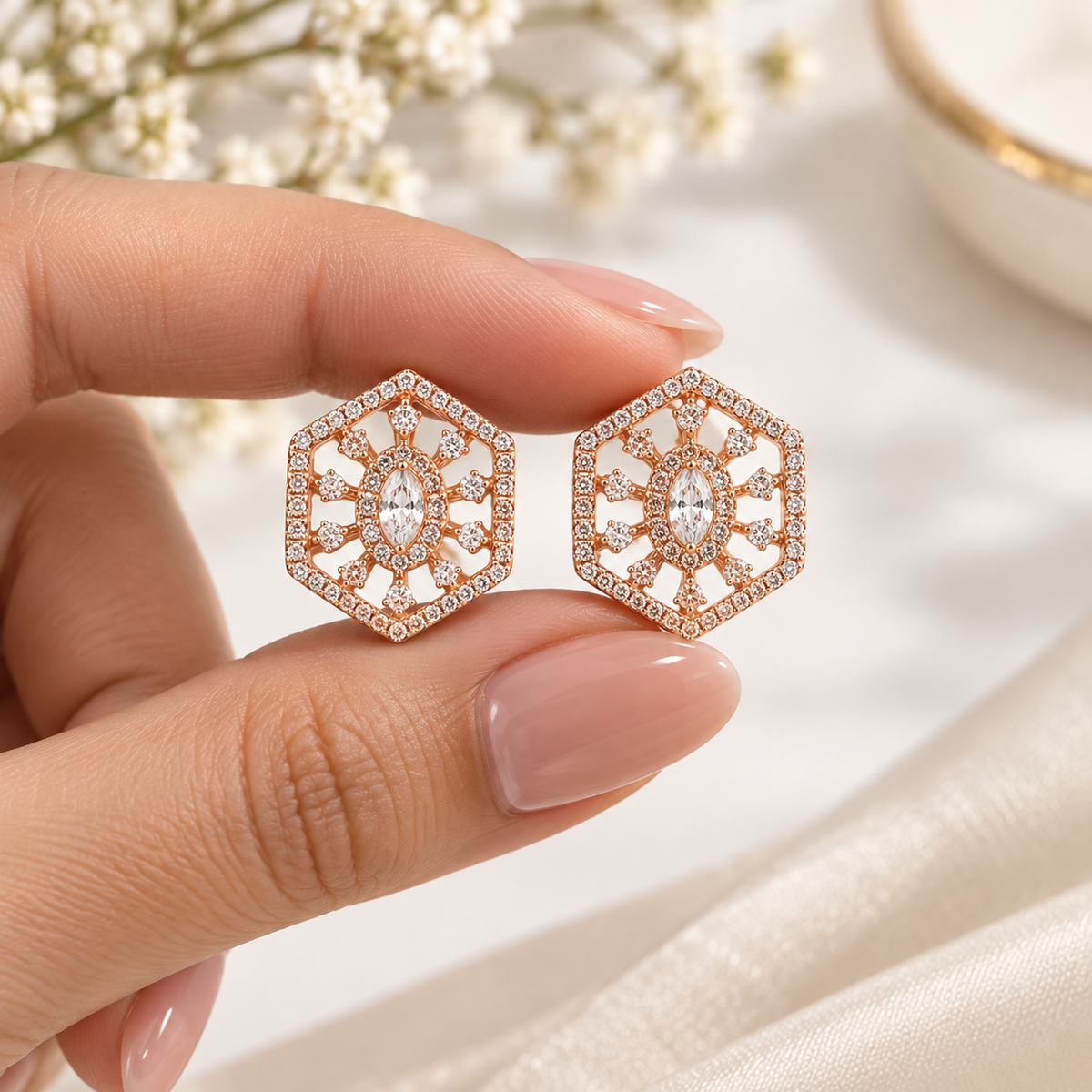 Zircon Stud Earrings