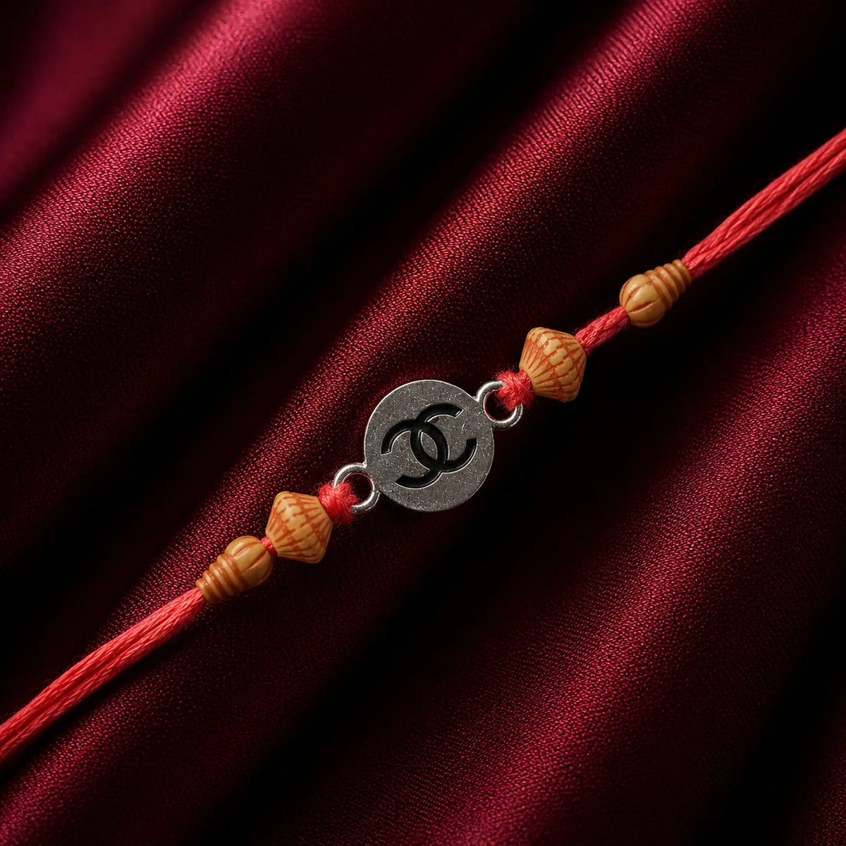 Twinklitz 925 Sterling Silver Interlocking C Rakhi
