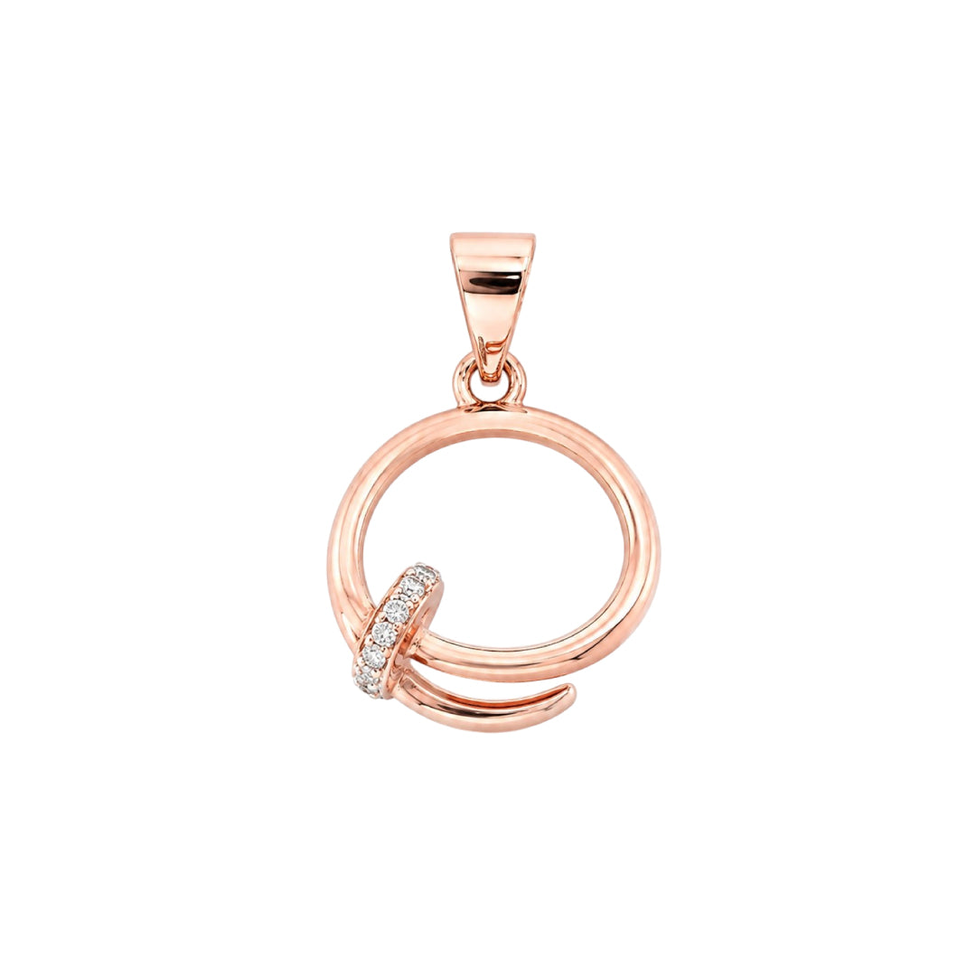 Twinklitz Sterling Silver Nail Diamond Kids Pendant