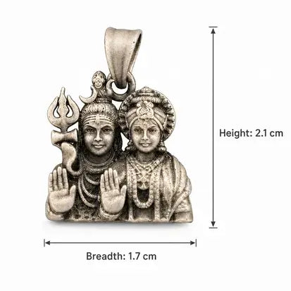 Shiva-Parvati Blessing Pendant