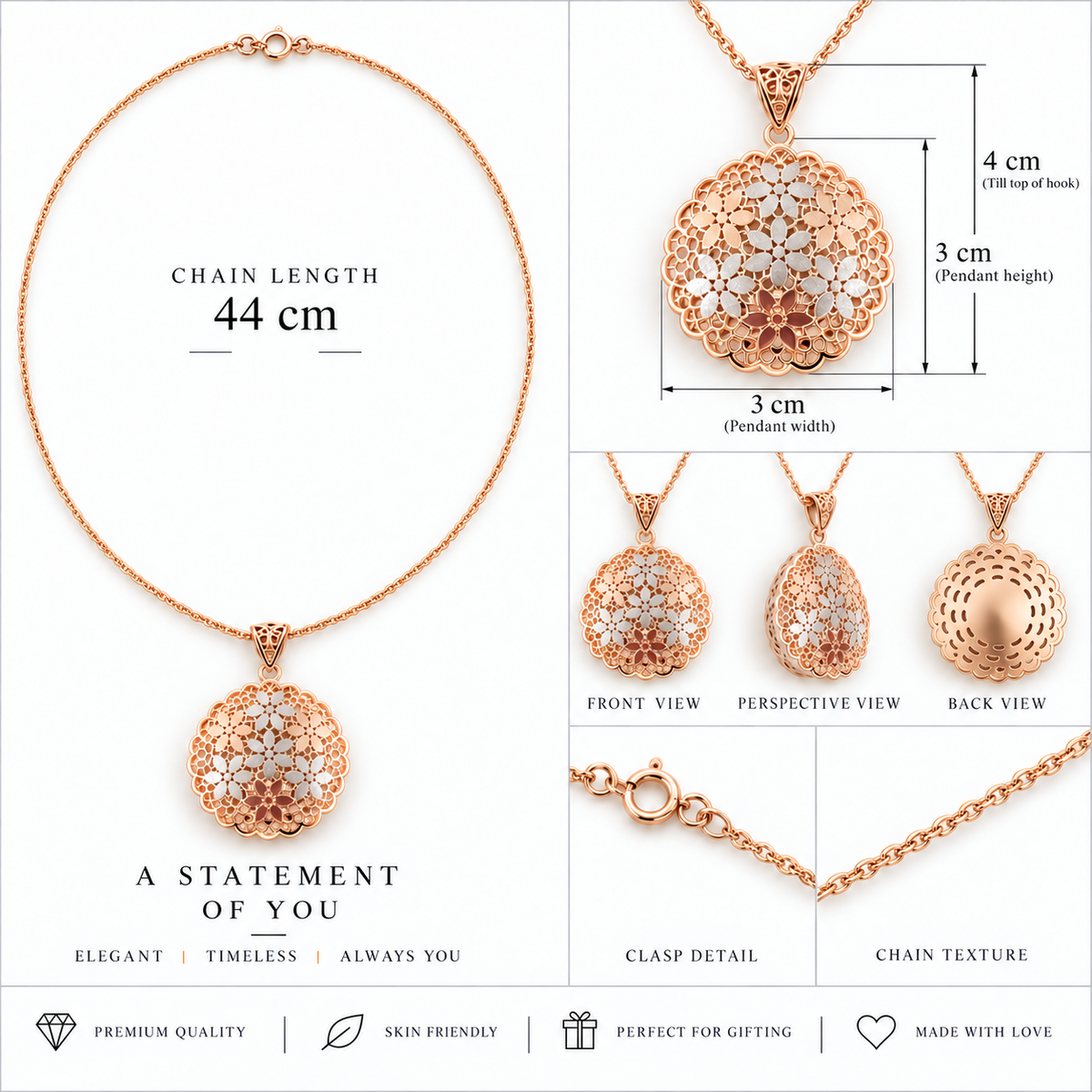 Bloom Filigree Pendant