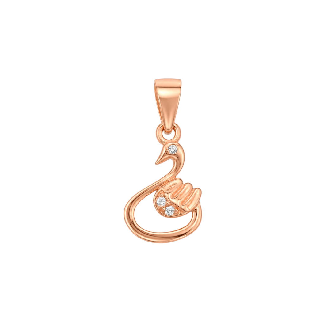Twinklitz Sterling Silver Peacock Kids Pendant