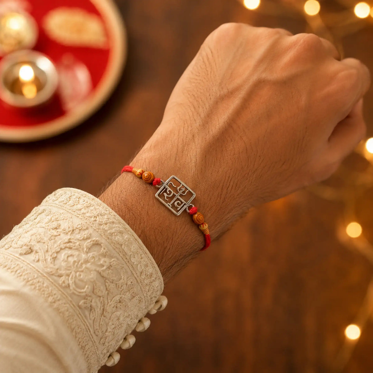 Twinklitz Divine Shiva Sterling Silver Rakhi