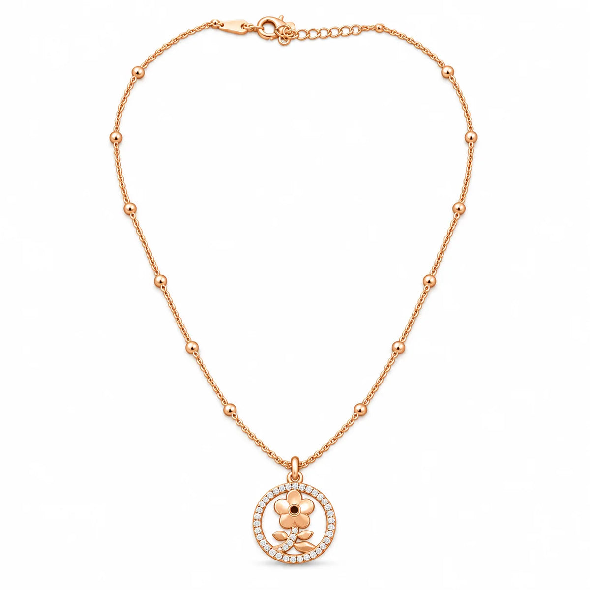 Bloom Circle Pendant Necklace