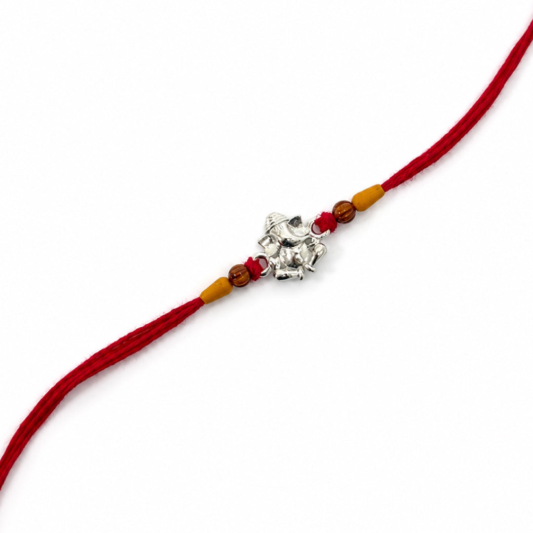Twinklitz Divine Ganesha Sterling Silver Rakhi - packaging view