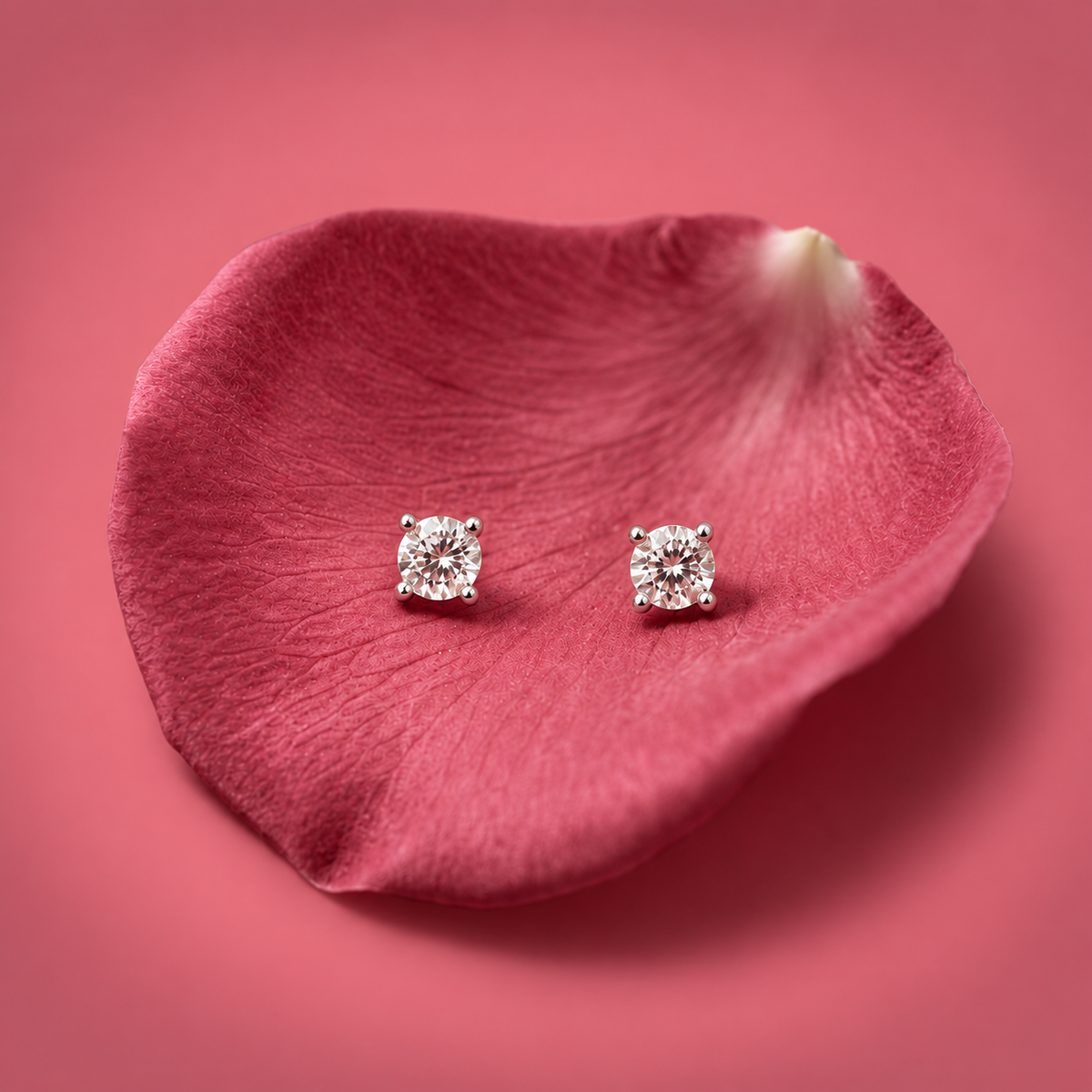 Crystal Glow Stud Earrings