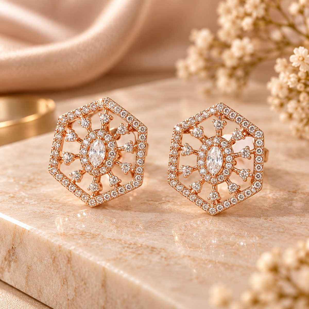 Zircon Stud Earrings
