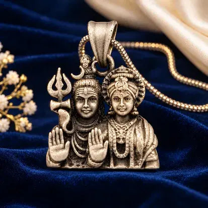 Shiva-Parvati Blessing Pendant