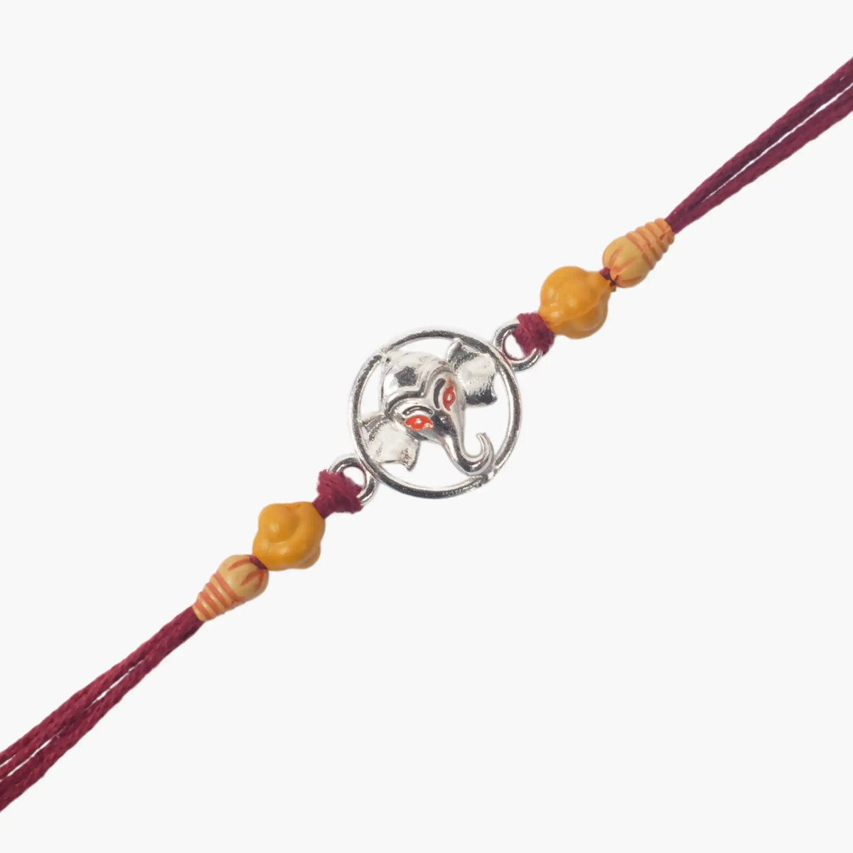 Twinklitz Ganpati 925 Sterling Silver Rakhi