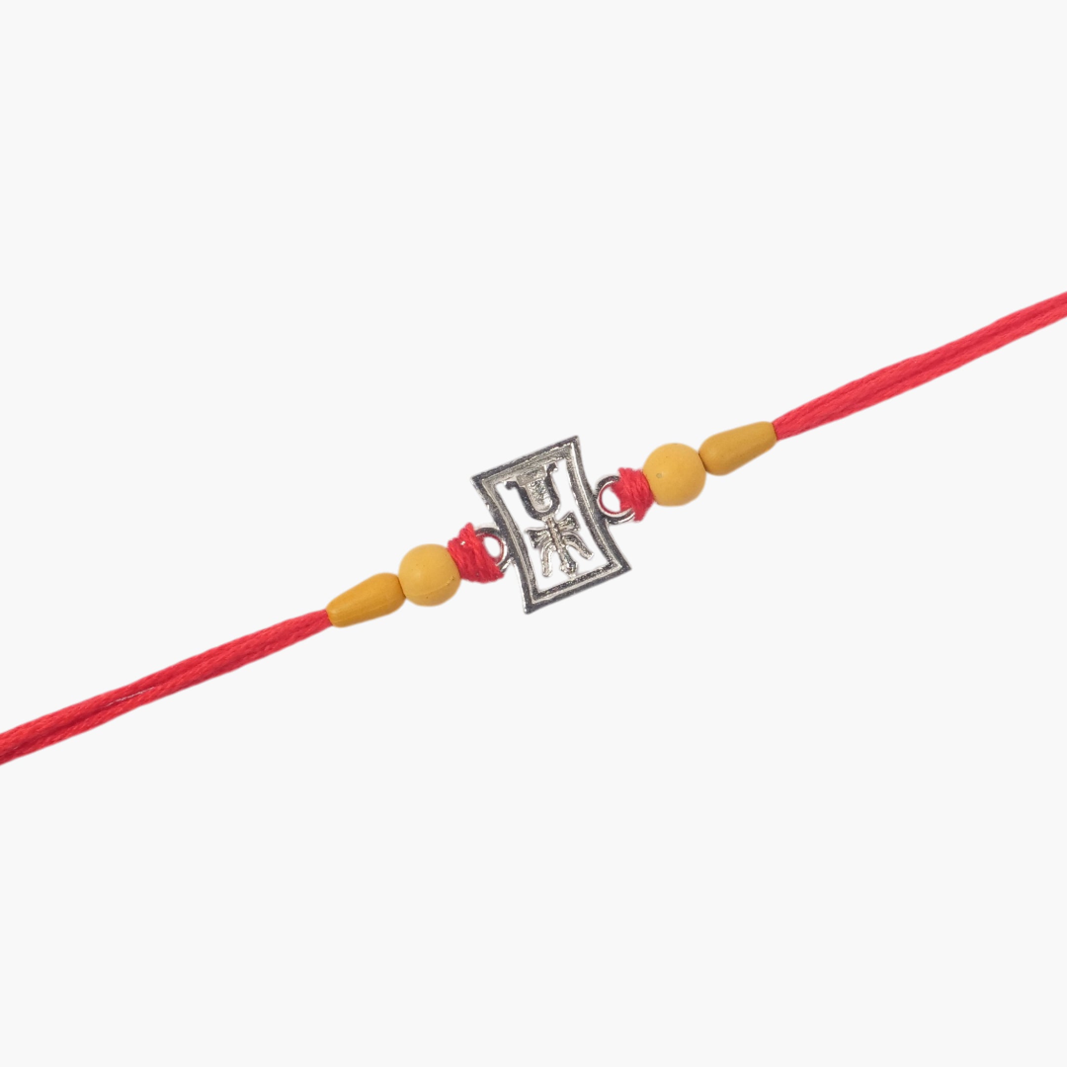 Twinklitz Spiritual Symbol Sterling Silver Rakhi