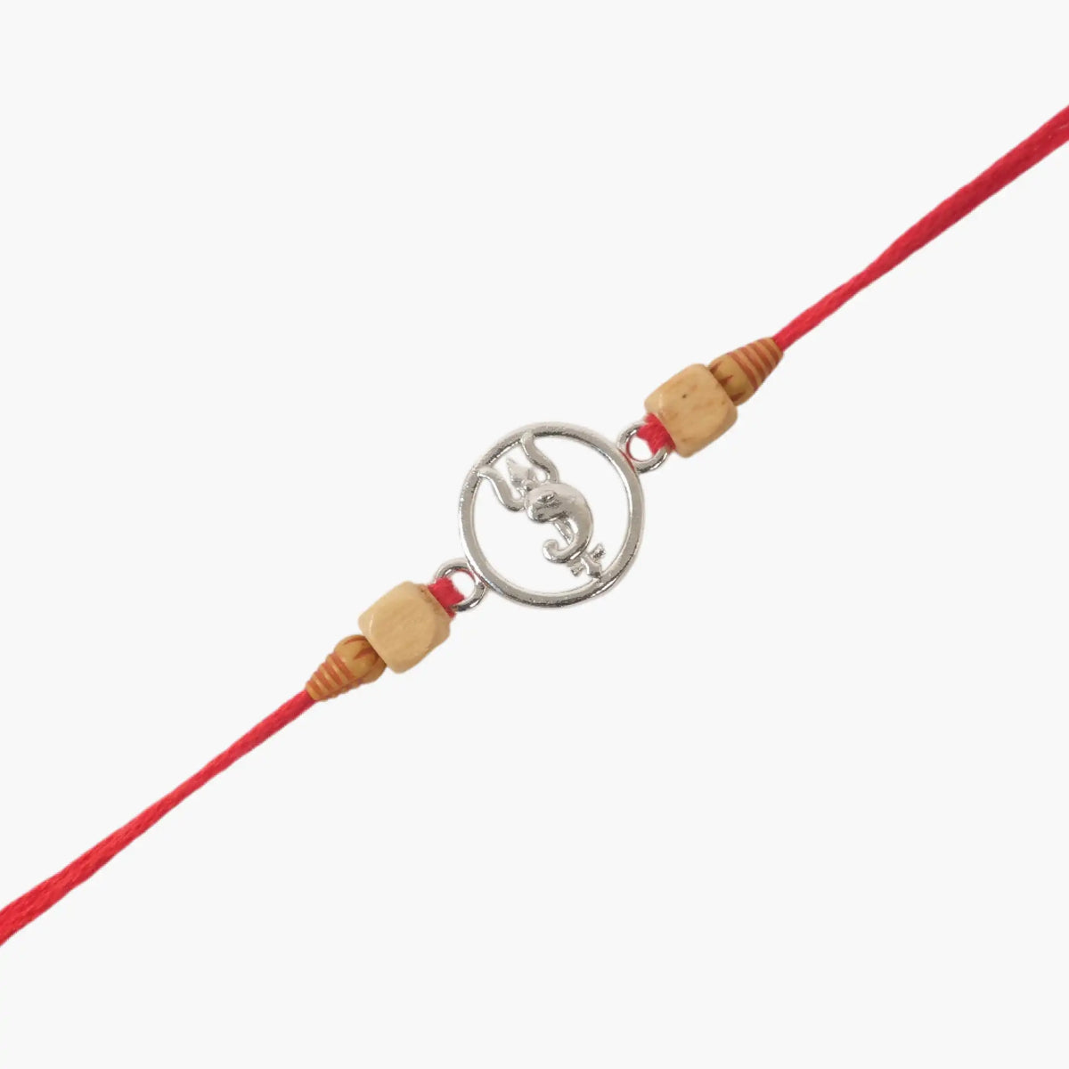 Twinklitz Divine Trishul Sterling Silver Rakhi