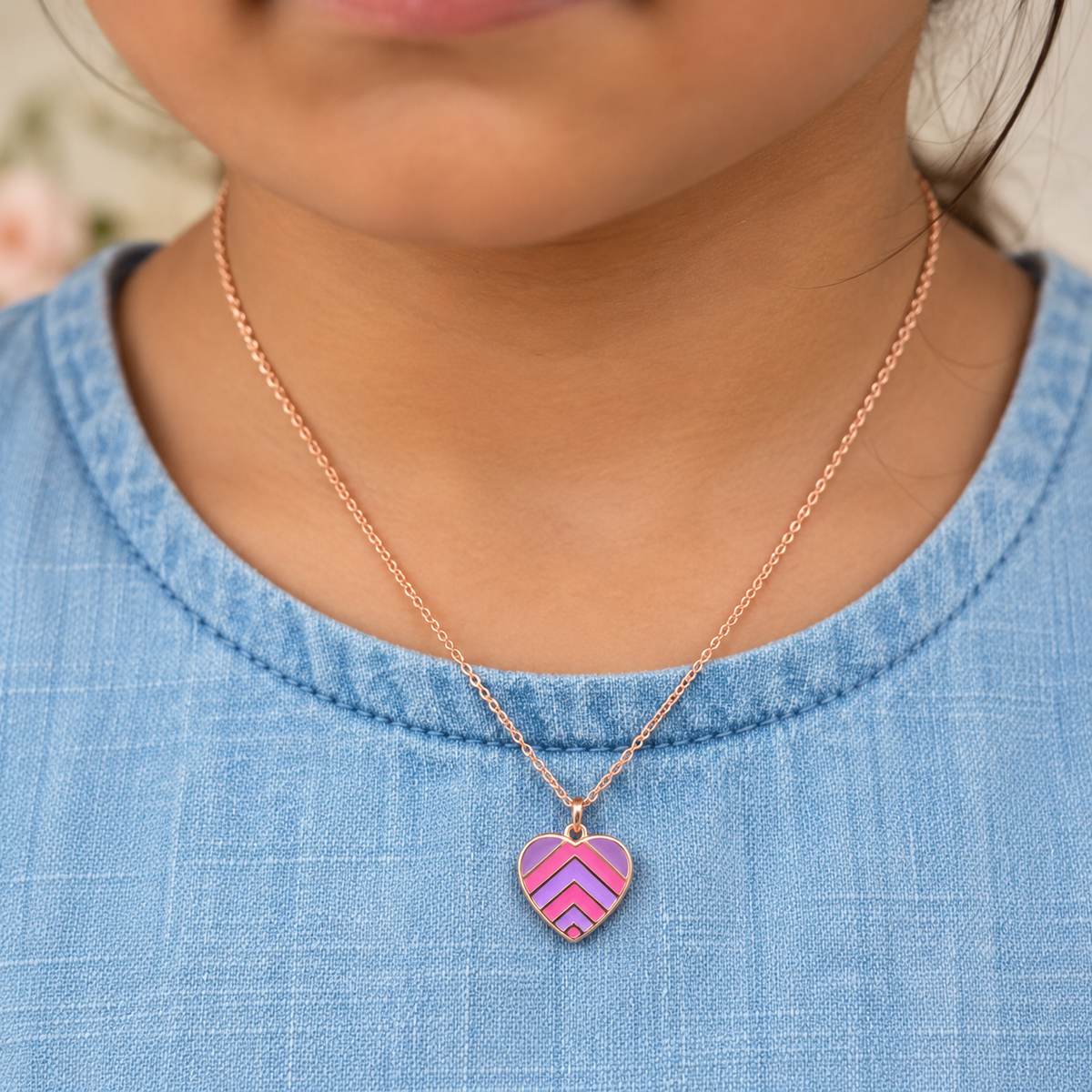 Vibrant Love Heart Pendant Necklace