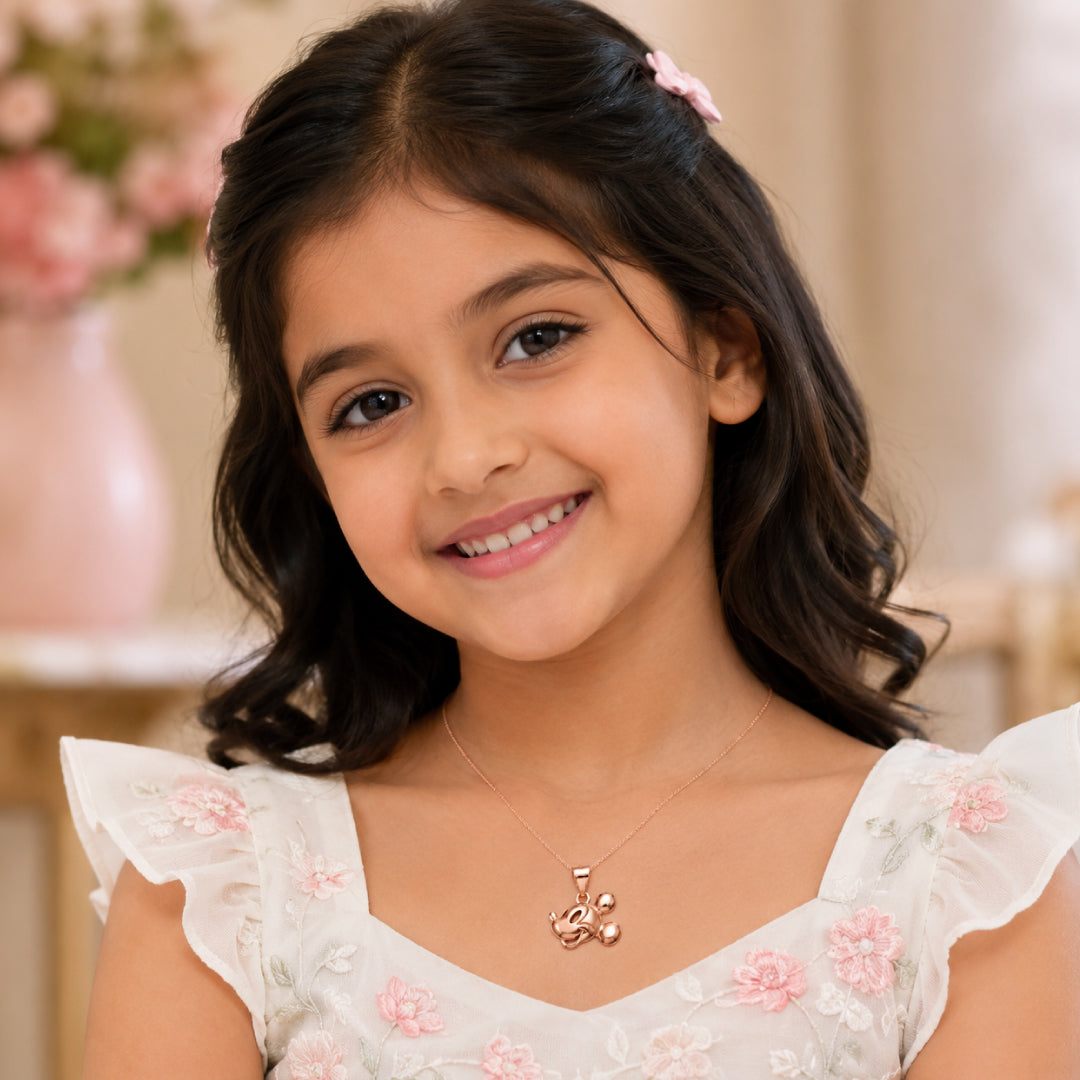 Twinklitz Sterling Silver Mickey Gold Kids Pendant
