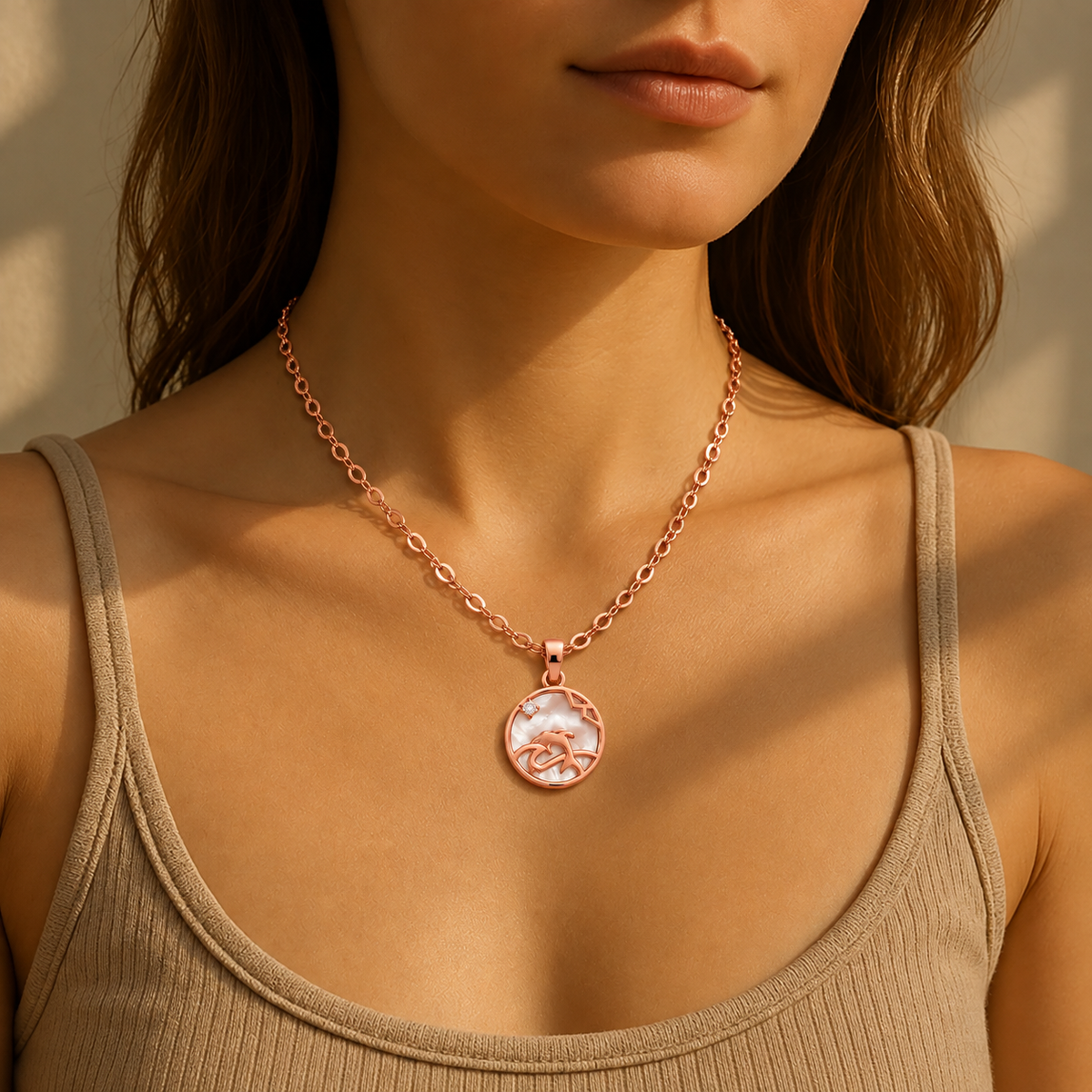 Floral Embrace Pendant Necklace