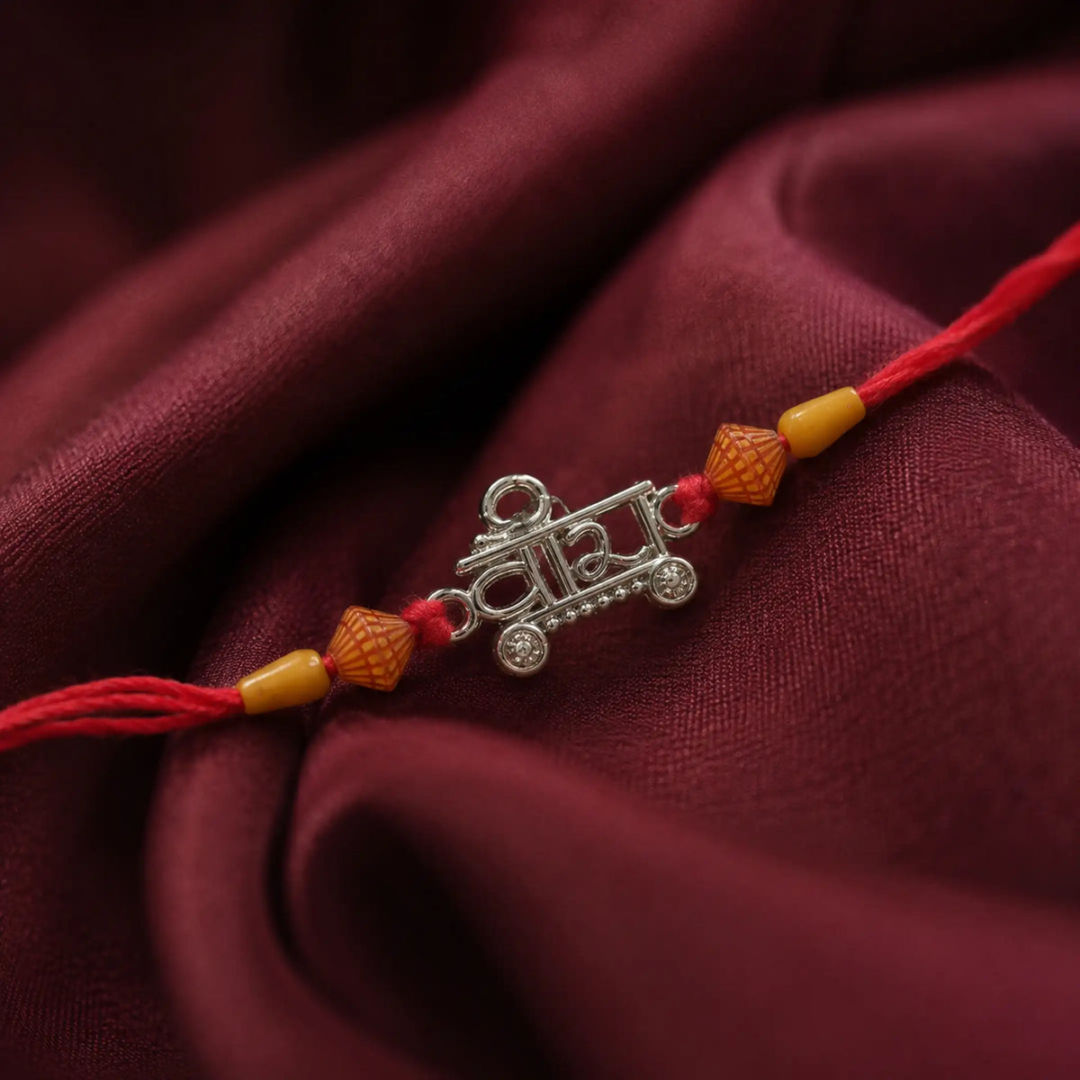 Twinklitz Traditional Veera Sterling Silver Rakhi