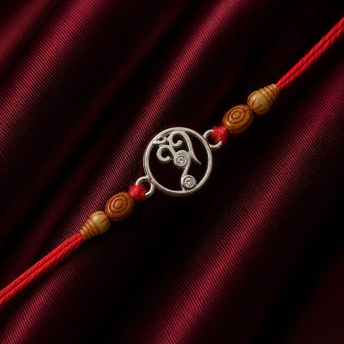 Twinklitz Om Symbol Sterling Silver Rakhi
