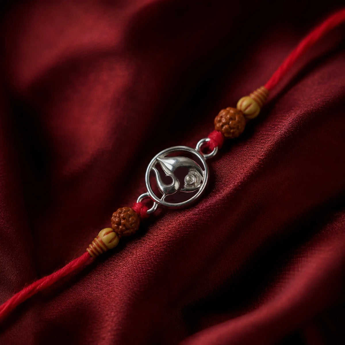 Twinklitz Sterling Silver Modern Motif Rakhi