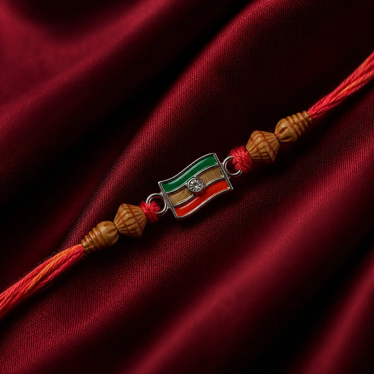 Twinklitz 925 Sterling Silver Tiranga Rakhi