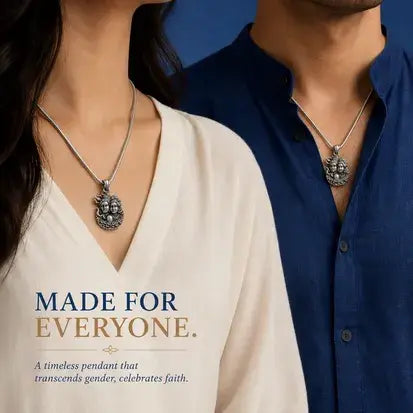 Shiva-Parvati Divine Couple Pendant
