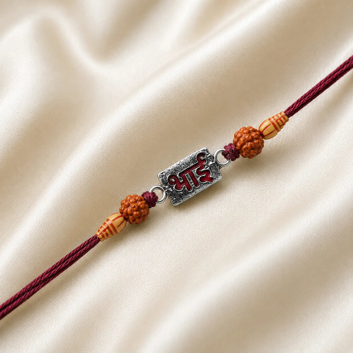 Twinklitz Classic Bhai Sterling Silver Rakhi