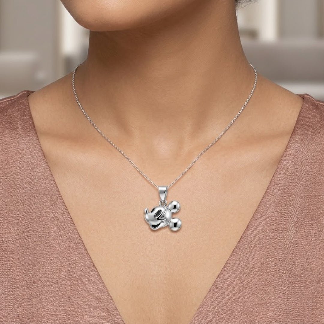 Twinklitz Sterling Silver Mickey Kids Pendant