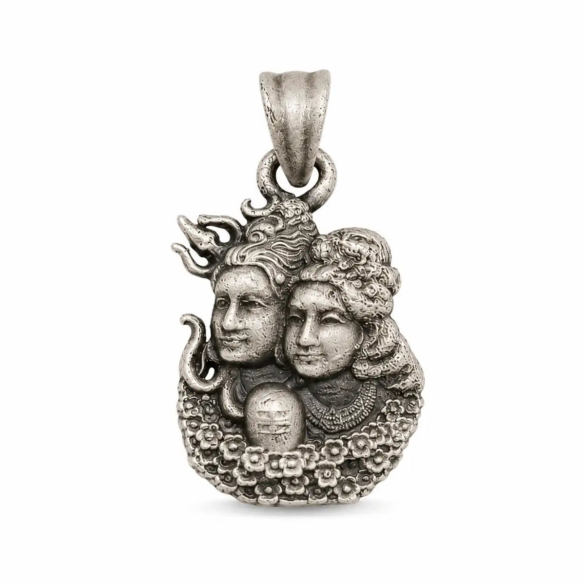 Shiva-Parvati Divine Couple Pendant