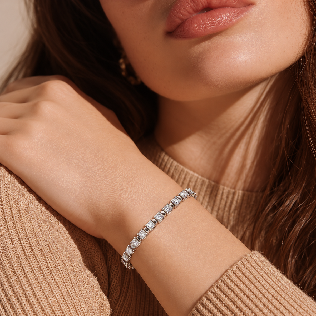 Luminous Crystal Link Bracelet