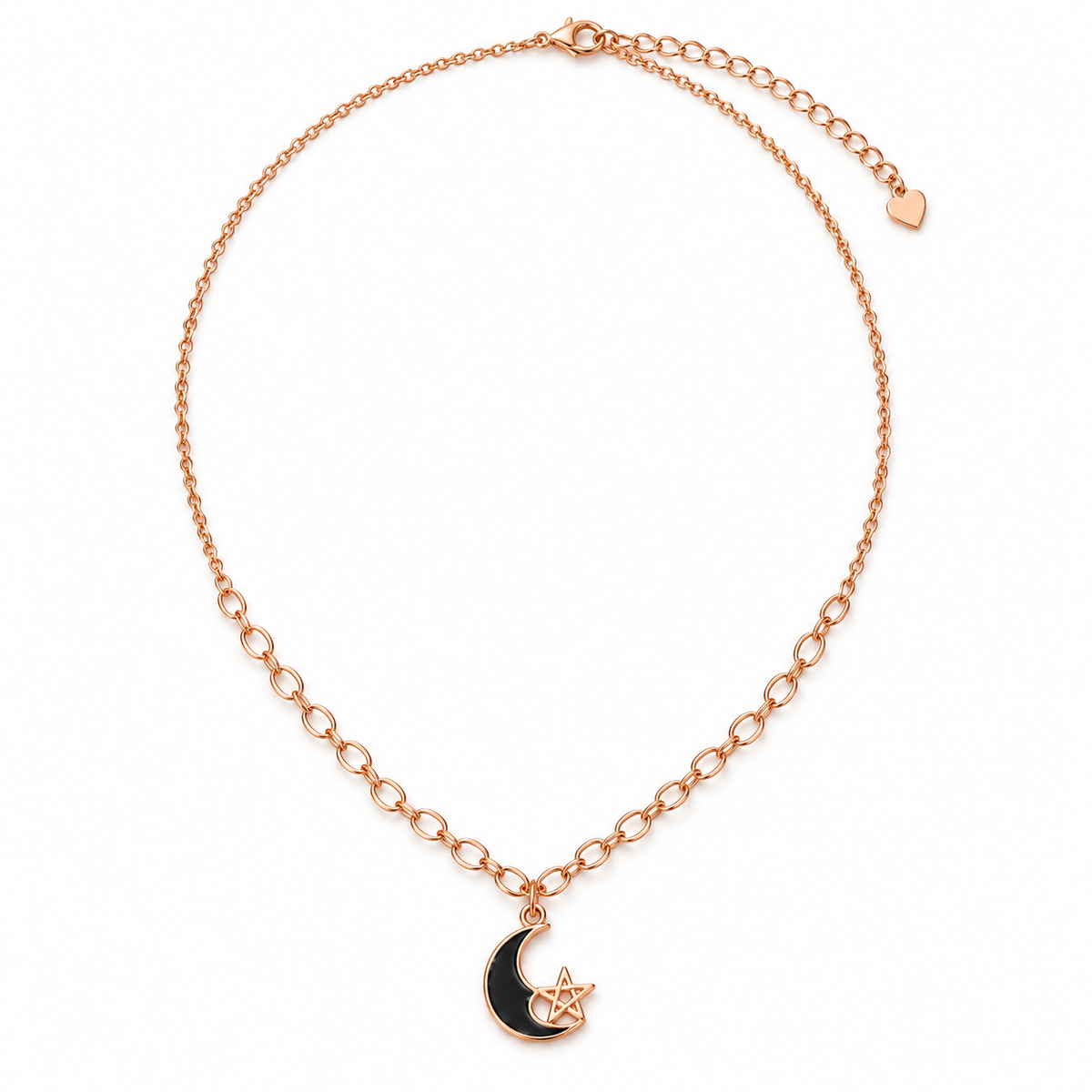 Crescent Moon & Star Necklace