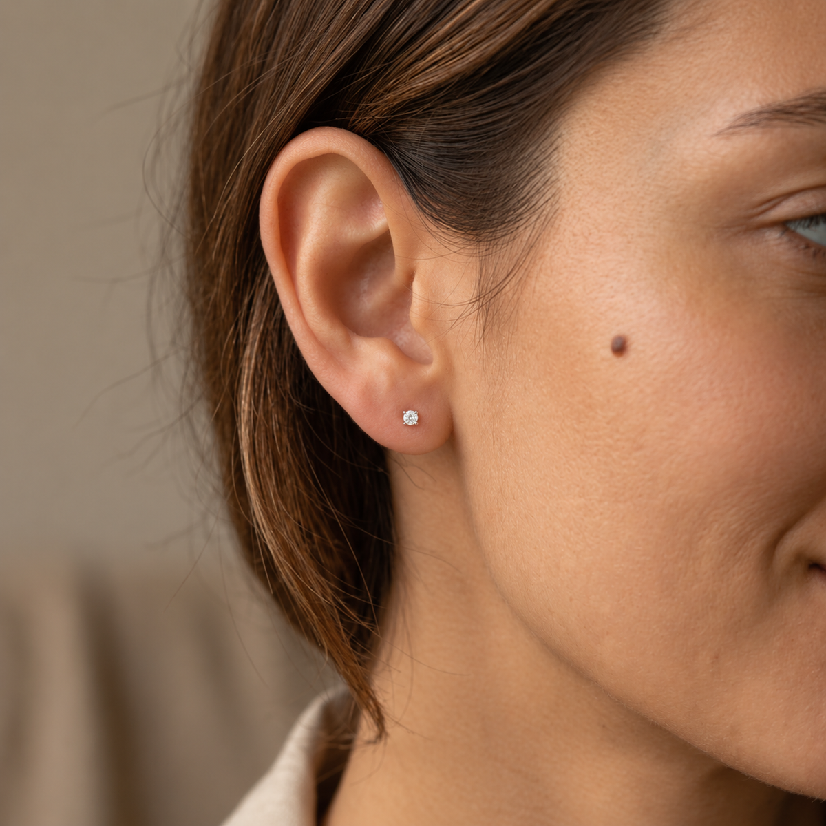 Crystal Glow Stud Earrings