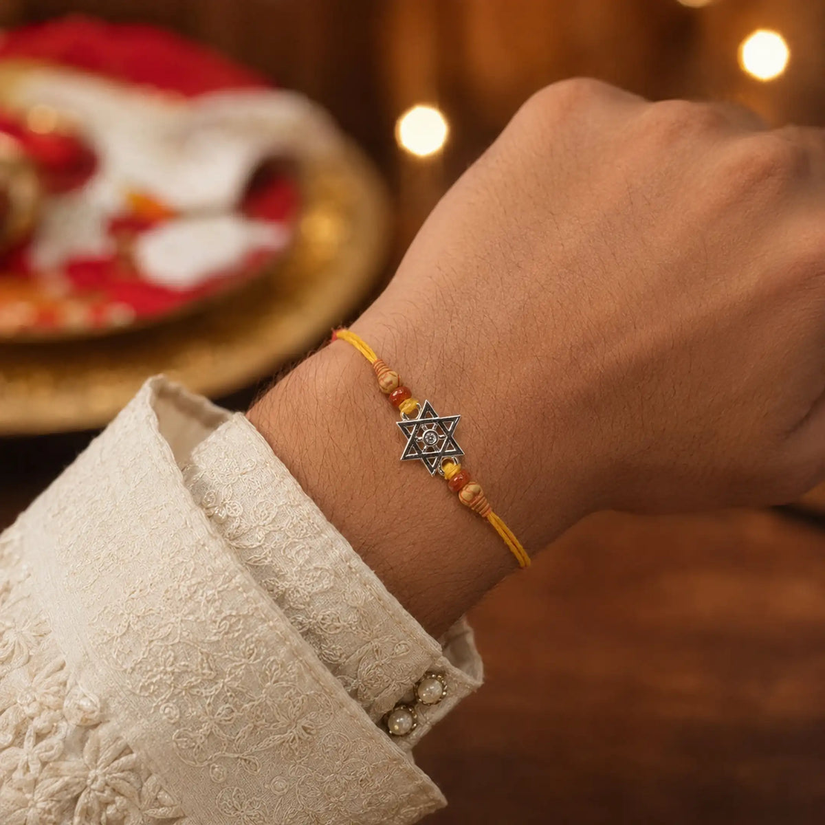Twinklitz Star Symbol Sterling Silver Rakhi