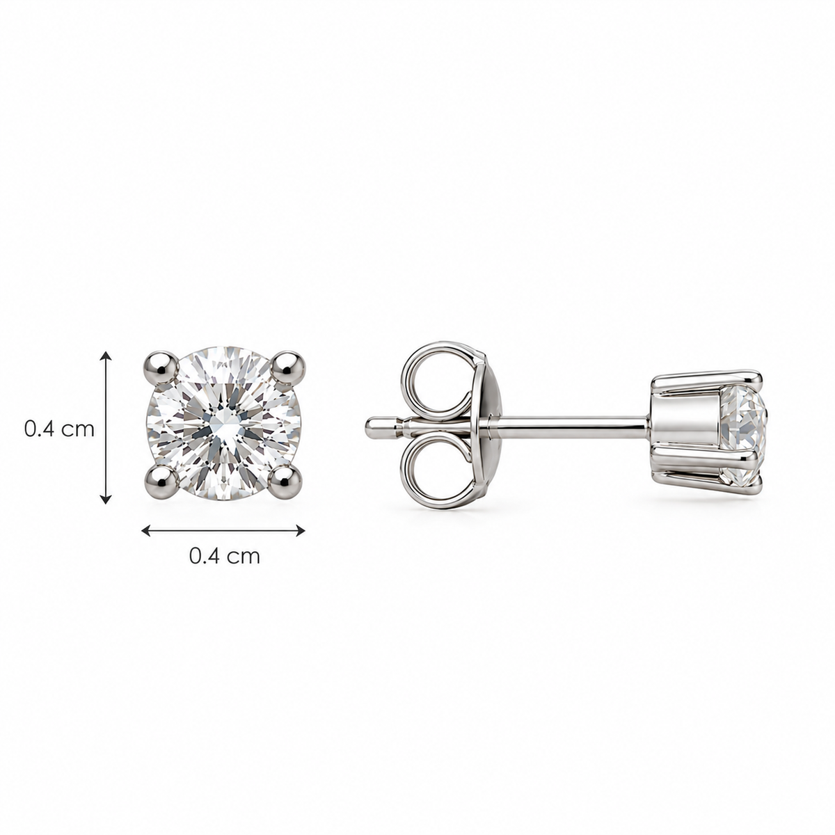 Crystal Glow Stud Earrings