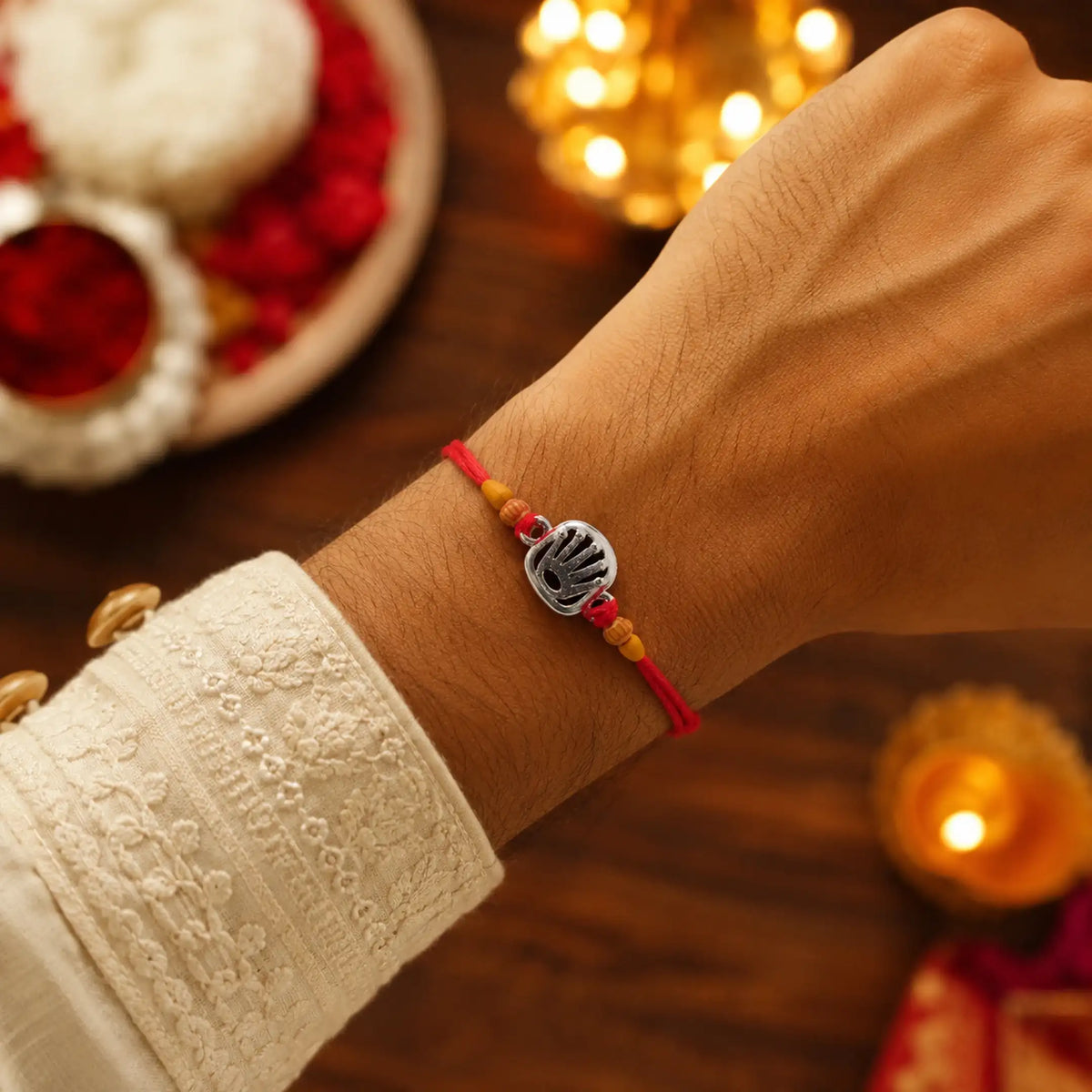 Twinklitz 925 Sterling Silver Royal Crown Rakhi