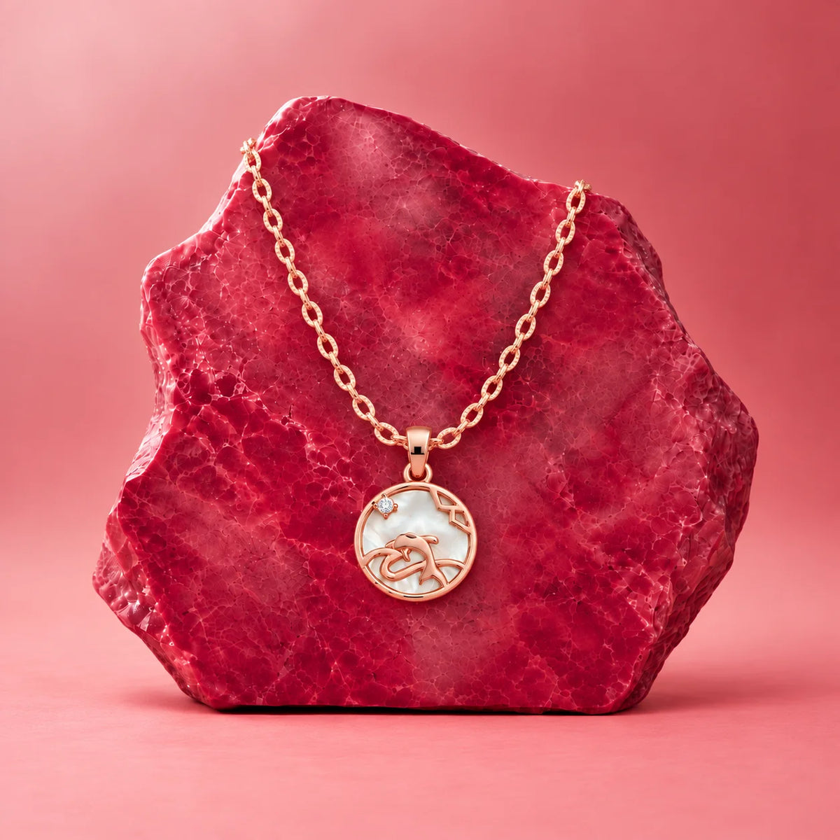 Floral Embrace Pendant Necklace
