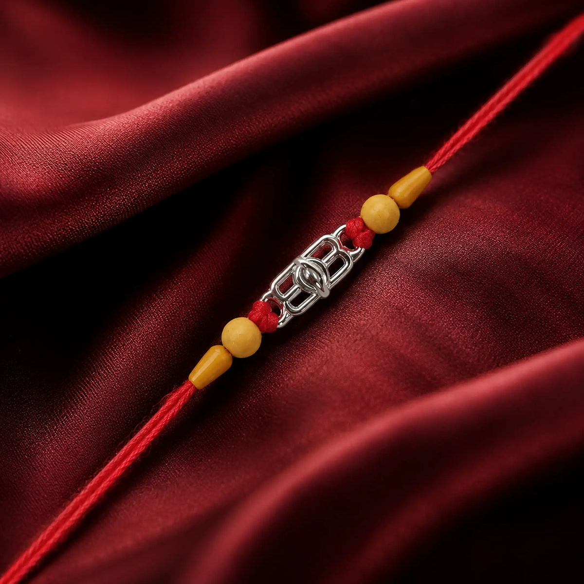 Twinklitz Shiv Trinetra Sterling Silver Rakhi
