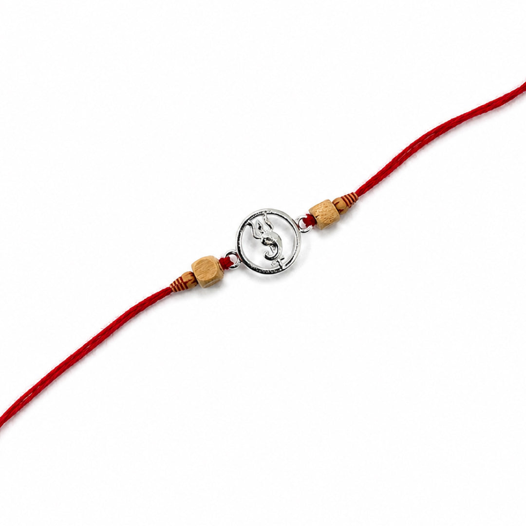 Twinklitz Divine Trishul Sterling Silver Rakhi - packaging view