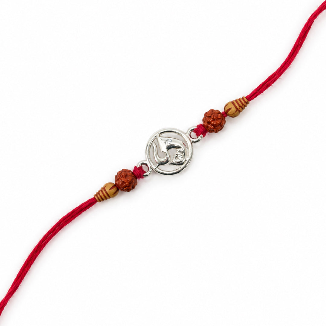 Twinklitz Sterling Silver Modern Motif Rakhi - packaging view