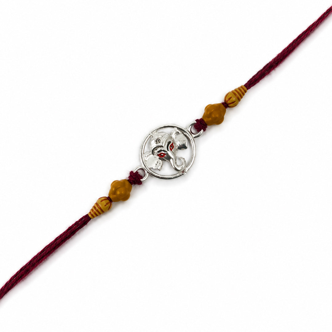 Twinklitz Ganpati 925 Sterling Silver Rakhi - packaging view